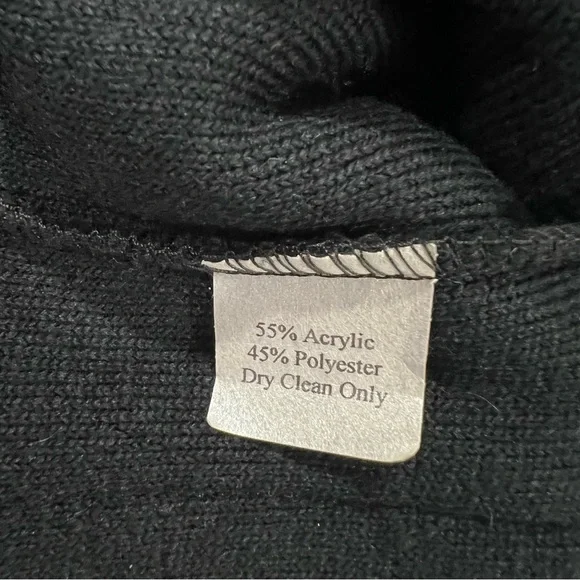 Lee Andersen Patchwork Art To Wear Multicolor Fleece Sweater Knit Cardigan S - Picture 6 of 6